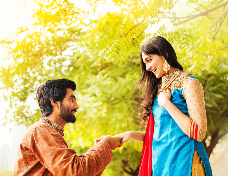 Modern Indian couple